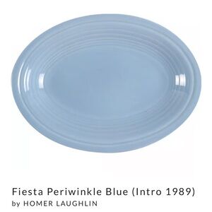 Homer Laughlin Blue Serveware Platter